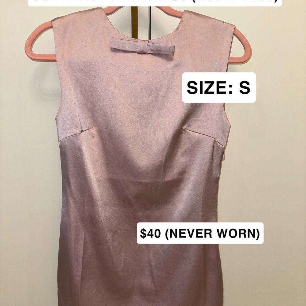 Commense Pink Bow Dress